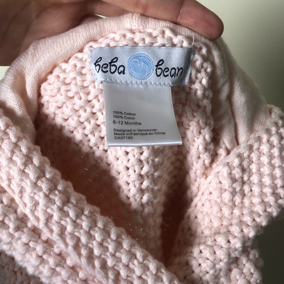 Beba Bean Baby Jacket/Pea Coat sz 6-12 Months Pink - Picture 3 of 4